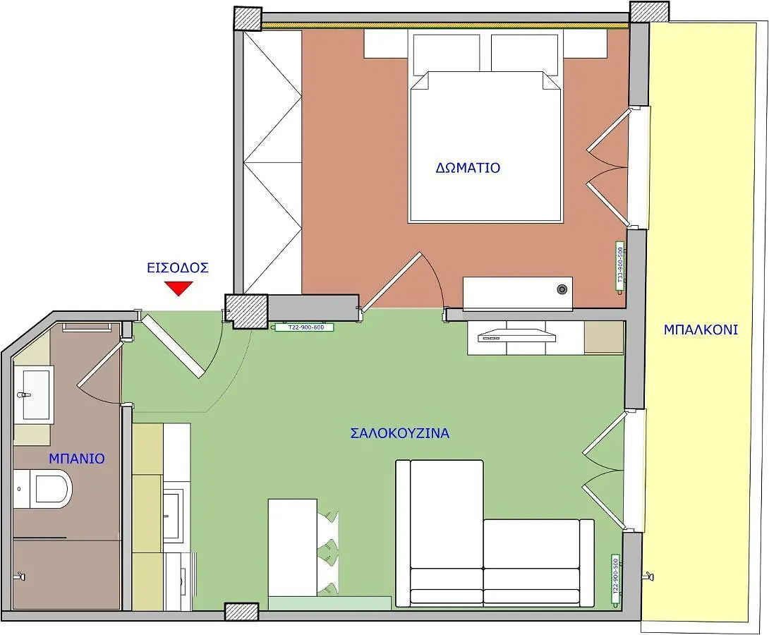 Apartament Beourguest#1 Bright Central Suite Saloniki